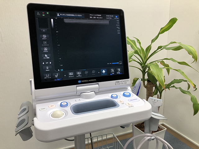 エコー操作風景